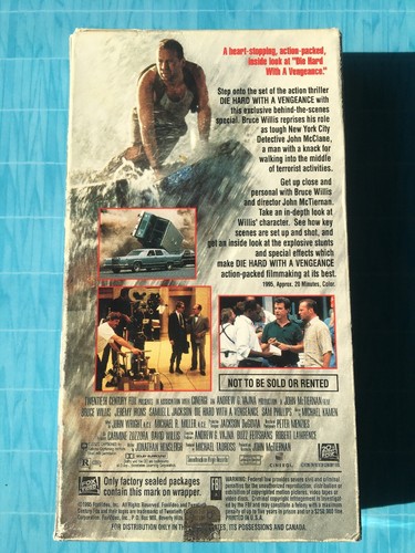 Die Hard With A Vengeance + The Making Of Die Hard With A Vengeance (VHS) - Picture 9 of 9
