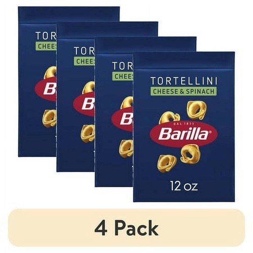 (4 pack)Classic Non-GMO, Filled Cheese and Spinach Tortellini Pasta, 12 oz