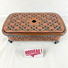➜CHAUFFE-PLAT/RÉCHAUD à bougies en cuivre de cuisine/table vintage et ancien