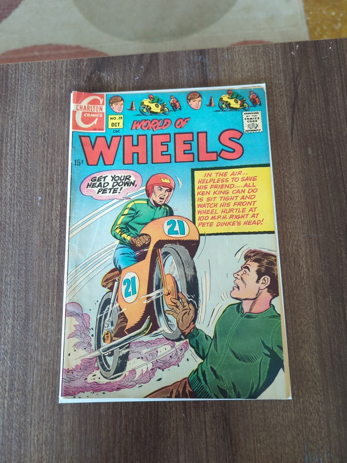 World of Wheels 28 Charlton Comics 1969 Vintage Car Adventure Comic