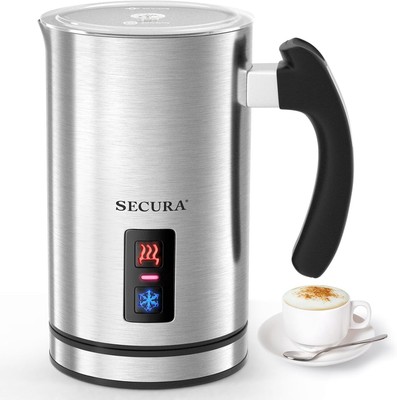 Electric Milk Frother, Automatic Milk Steamer Warm or Cold Foam Maker for Coffee