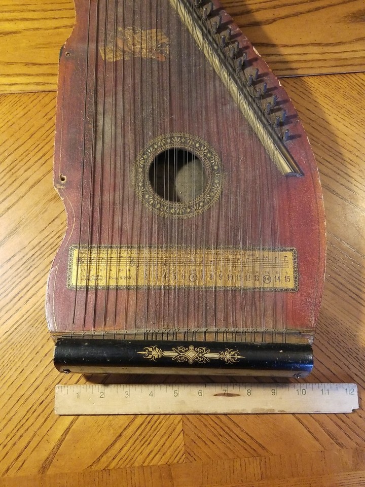 Antique H.C. MARX PIANOPHONE Piano Harp FRETLESS ZITHER ** PARTS ...