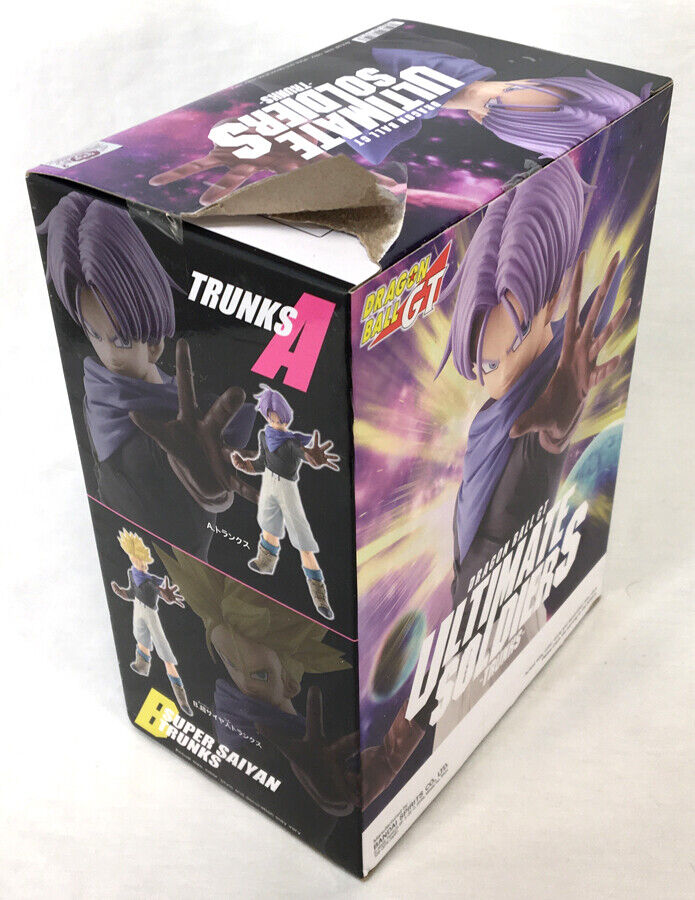 7.75 Black and Purple Dragon Ball GT Super Saiyan Trunks Figure 