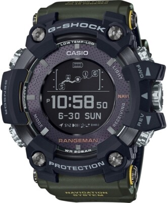 G-Shock Rangeman GPR-B1000-1B GPRB1000 green resin / carbon fiber