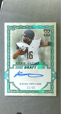 2020 Leaf Ultimate Draft Emerald Spectrum Autograph #BA-KL1 Kalija Lipscomb #/20
