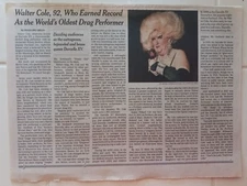 Rumi Missabu 76 Walter Cole 92 Obituary Drag Performers New York Times