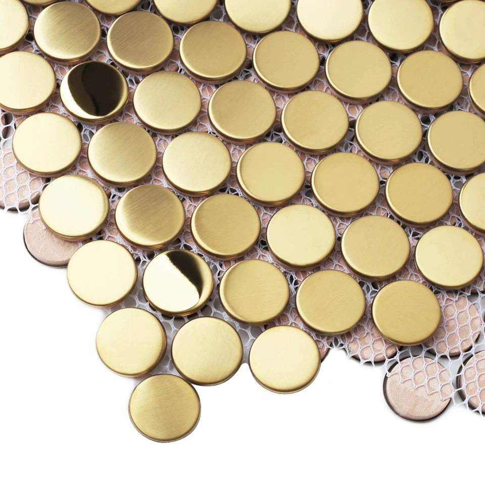 Penny Round Mosaics tile for Kitchen Bathroom Backsplash Wall Box of  5 sheets - Image 3 of 4