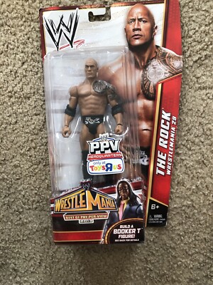 WWE Best of Pay-Per-View 2013 Wrestlemania 29 The Rock Figure w/ Build Booker T