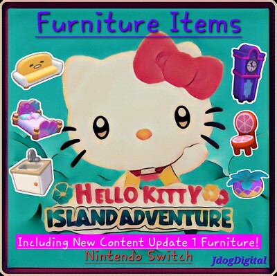  Hello Kitty Island Adventure Furniture Nintendo Switch 1 & 2 