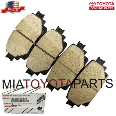 Genuine Toyota 2020-2023 Highlander Hybrid OEM Rear Brake Pads 04466-02430
