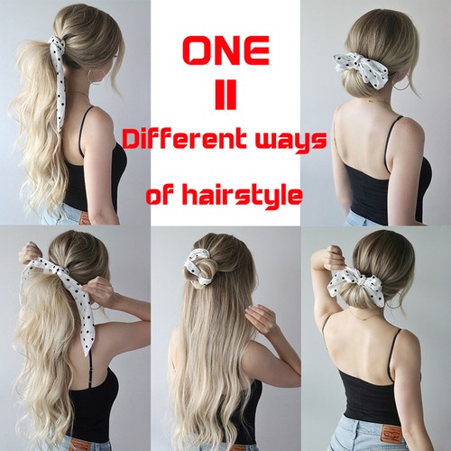 Women Ponytail Hair Rope Elastic Hair Bow Scarf Fashion Hair Bands Print Ribbon | eBay Women Ponytail Hair Rope Elastic Hair Bow Scarf Fashion Hair Bands Print Ribbon | eBay