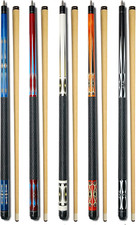 Set of 5 Pool Cues New 58" Billiard House Bar Pool Cue Sticks GJ-1 GJ-5