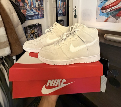 Nike Dunk High Men s  Off-White  Suede New w/ Box - Size 8
