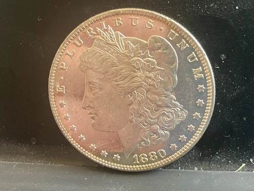 1880 O Morgan Silver Dollar $1 BU Prooflike
