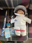 Vintage 1985 Cabbage Patch Kids Young Astronaut Doll Space Suit Helmet Poster
