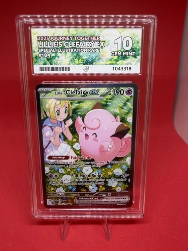 Pokemon Lillie's Clefairy EX Journey Together Sir Ace 10 Gem Mint 184/159