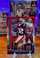 2025-26 Topps Chrome Football #328 TreVeyon Henderson RC RED WHITE BLUE *COLOR*