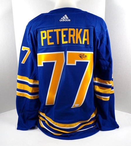 JJ Peterka Signed Adidas Buffalo Sabres Blue Hockey Jersey Fanatics Auto