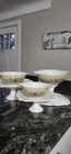 3 Vintage Cinderella Pyrex Homestead  Nesting Mixing Bowls 444 /443/442