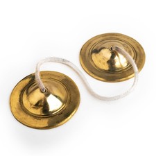Pital Manjeera Decorative Traditional Handmade Brass Cymbals Indian Musical I...