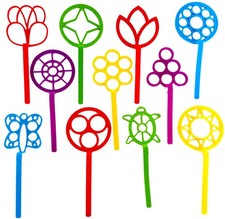 Bubble Wands Large Wand Assortment 8 Inches 1 Set