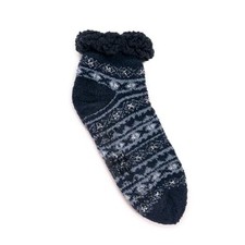 Men's Refined Cozy Shortie Cabin Socks Small-Medium Navy