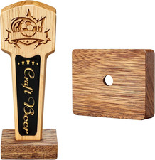 2 PCS Beer Tap Handle Display, Only Holder Wooden Tap Handles Display