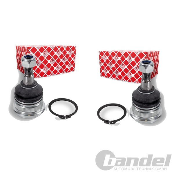 2X febi bilstein Traggelenke Hinten Beidseitig Vorne Unten Passend FÜR Hyundai-image