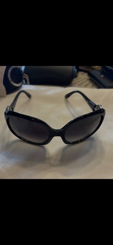 Bvlgari Womens Sunglasses 8956-B Black Swarovski Crystal Limited Edition Case