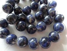 7 1/2" Strand Natural Sodalite 11.25mm Round Smooth Stone Beads A510 DNG