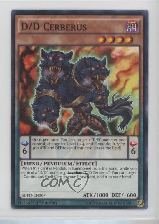 D/D Cerberus 1st Ed. YuGiOh Pendulum Domination Structure Deck #SDPD-EN007