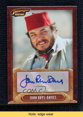 2008 Topps Indiana Jones Heritage John Rhys-Davies as Sallah Auto READ 1h1d