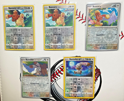 Buneary and Bunnelby Reverse Holo Lot (Rapid Strike) *NEW CONDITION*