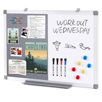 Whiteboard Pinnwand Magnetisch 2In1 Kombitafel BüRo Schule 60X45Cm Alurahmen