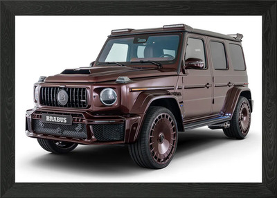Brabus G-Wagen Front Viertelansicht gerahmtes Wandbild Poster Leinwanddruck Bild