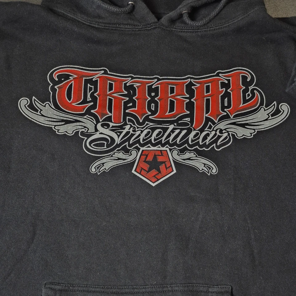 Sudadera con Capucha De Colección Tribal Wear Street Wear Hecha en EE. UU. Urbana Y2K Adulto L Foto 2 de 4