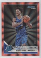 2019-20 Panini Donruss Rated Rookie Press Proof Red Laser 30/99 Isaiah Roby 1u6