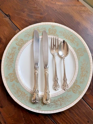 TOWLE Old Master Dinner Knife Fork Spoon STERLING No Monogram ANTIQUE w/other