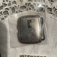 Vintage 1935 Rolls-Royce "R" Logo Sterling Silver Hickok Belt Buckle Advertising