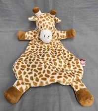 WubbaNub 13" Plush GIRAFFE Lovey RATTLE Security Blanket SATIN EARS Full Body