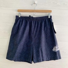 NWT Nautica - Ocean Navy blue Boat graphic swim trunks, M 5" inseam