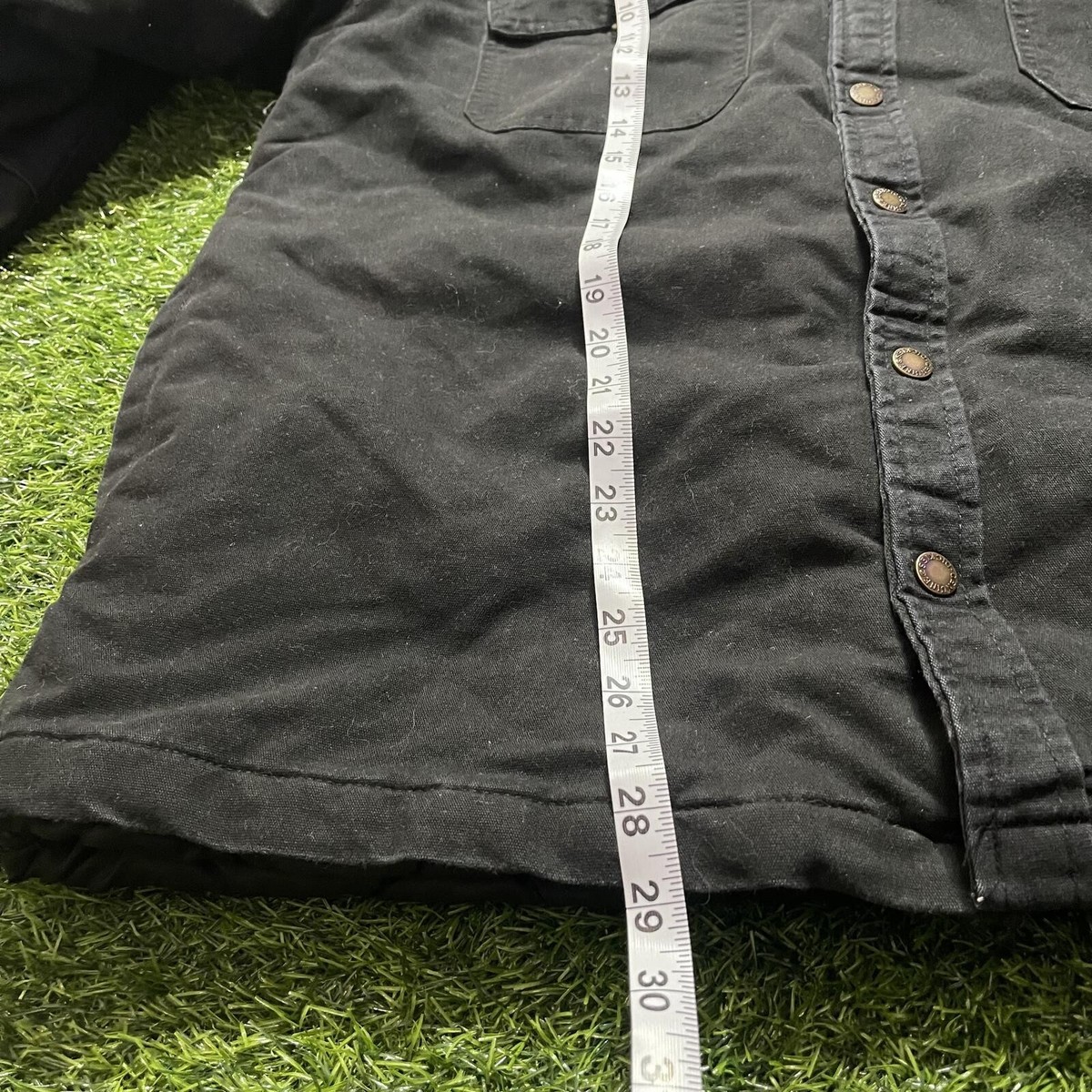 Vintage Dickies Hooded Work Coat Jacket Black Size L View 4