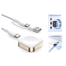 3.3FT iWatch Charger Cable - USB C  A with Strong Magnet for Apple Watch