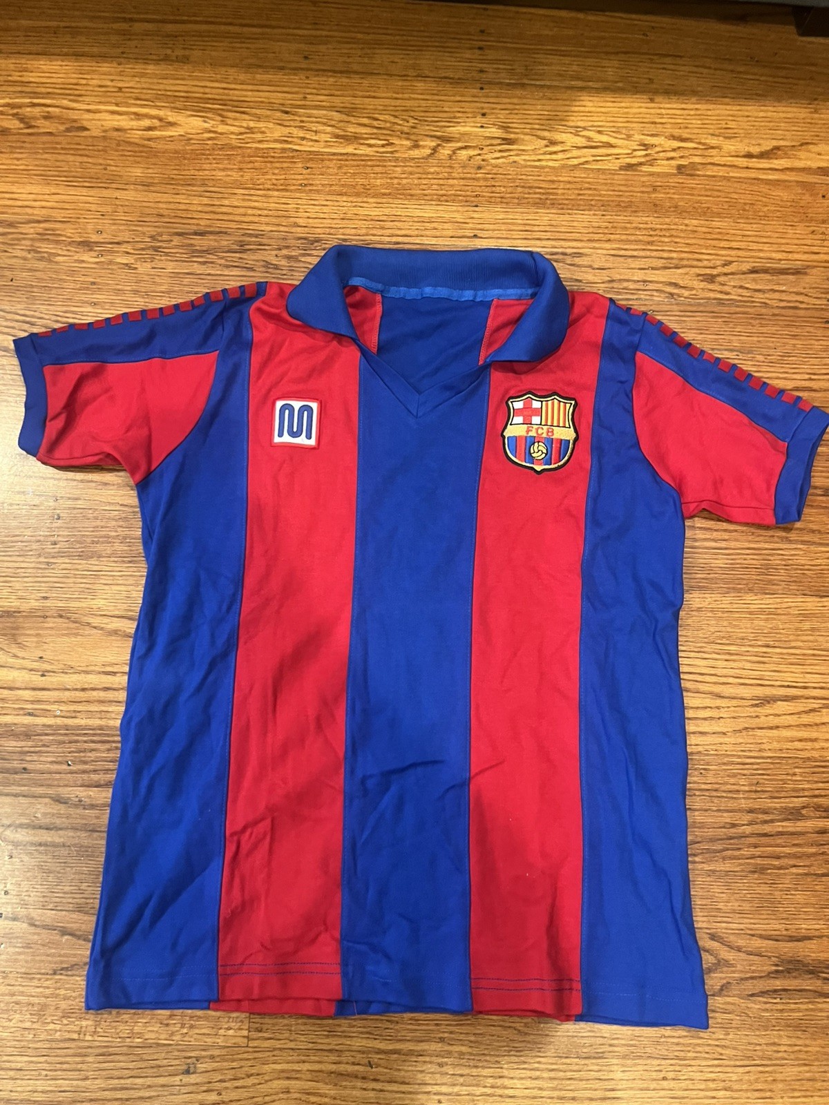 BARCELONA 1984-1989 retro cotton jersey men Size large