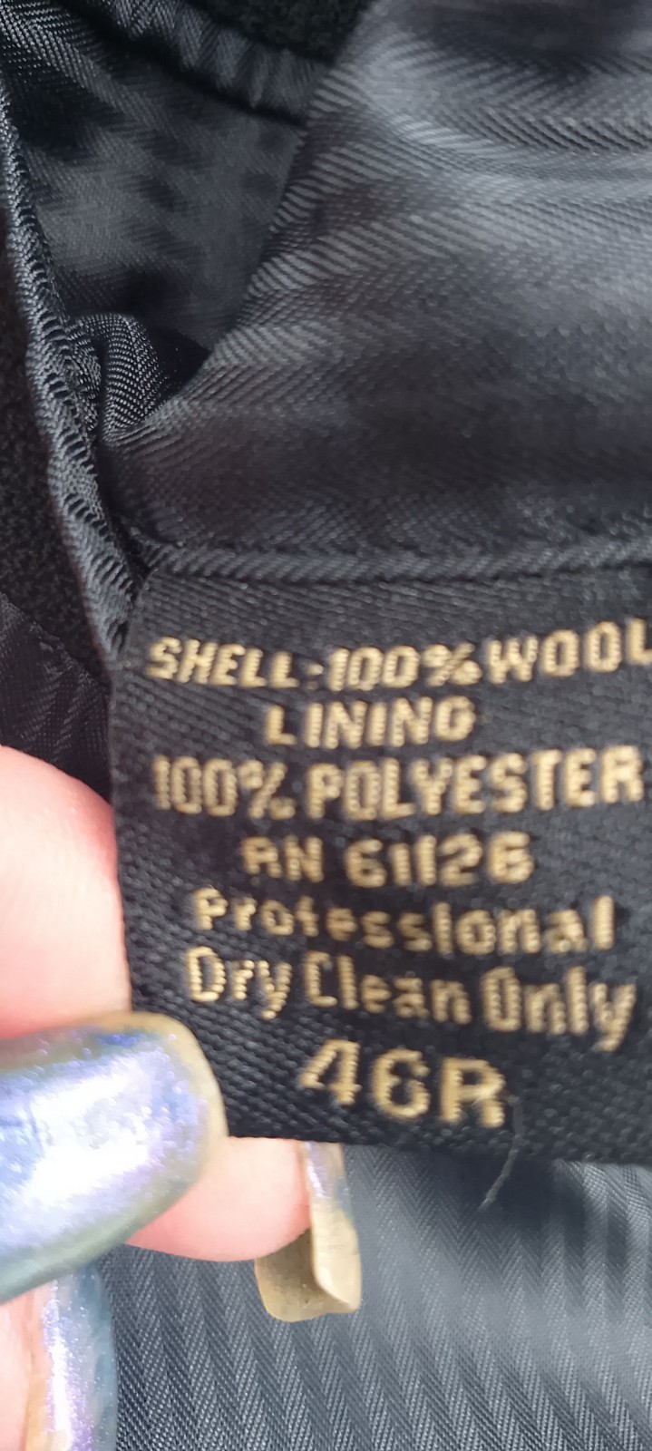 Roberto Villini Blk Single Breasted Suit Jacket B… - image 5