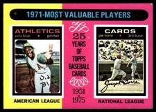 Click to enlarge 1971 MVPs (Vida Blue / Joe Torre)