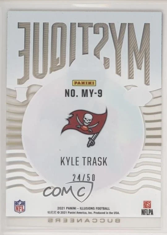 2021 Panini Illusions Mystique Black /50 Kyle Trask #MY-9 Rookie RC - Image 2 of 2