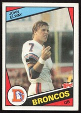 1984 Topps #63 John Elway Denver Broncos EX-EXMINT+ ROOKIE NO RESERVE!