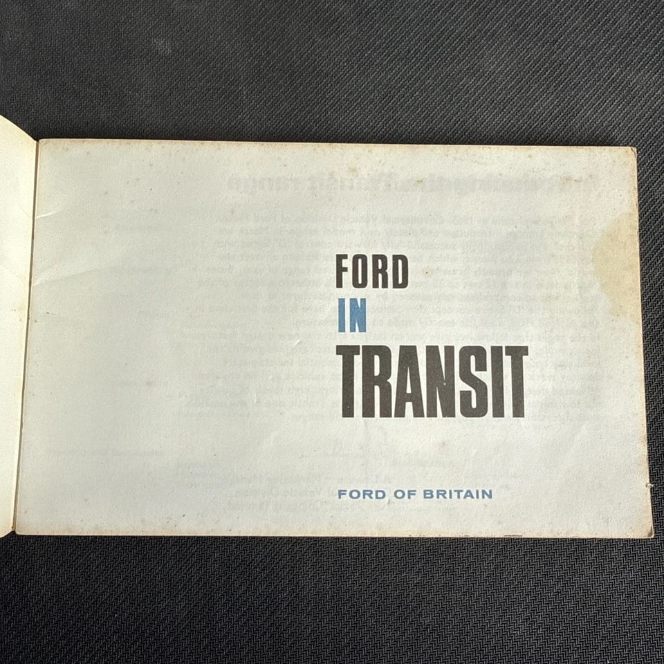 Vintage Ford Transit mk1 Introductory Marketing Booklet 1965 Rare - Image 2 of 4
