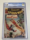 AMAZING SPIDER-MAN #17 CGC 2.0 / 2ND GREEN GOBLIN HUMAN TORCH - MARVEL!